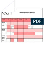 Cronograma de Capacitacion Semestral: Actividades Junio Julio Agosto Septiembre Octubre Noviembre Diciembre