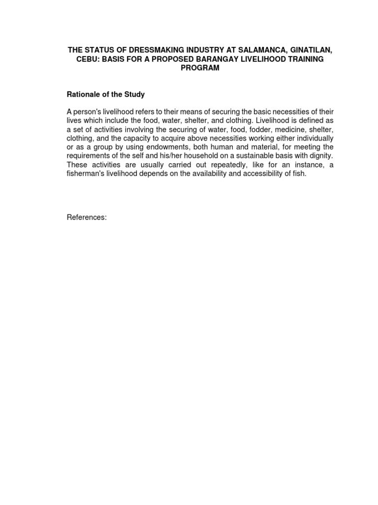 rationale of the study