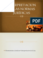 Interpretacion de Las Normas Jurídicas