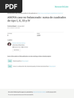 ANOVA Caso No Balanceado