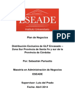 Plan de negocios para distribución de GLP en el sur de Santa Fe y Córdoba