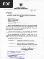 DepEd Memorandum No. 58 S. 2017 Adoption of New Forms for Kindergarten Senior High School Alternative Learning System Health and Nutrition and Permanent Records