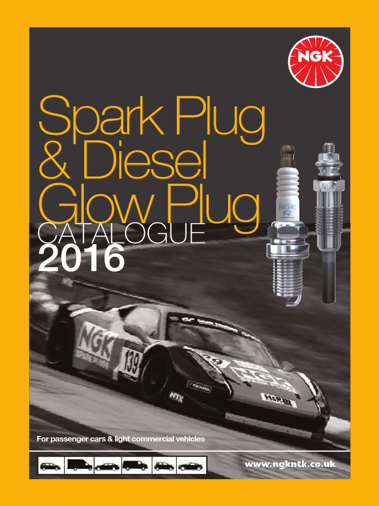 NGK Spark Plug Catalogue 2016 PDF Motor Vehicle Manufacturers