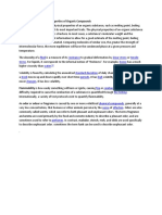 Organic Compounds Viscocity Flamability Volatility Odor