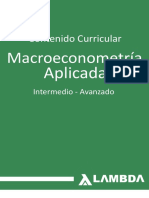 Syllabus Macroeconometría 2018 II