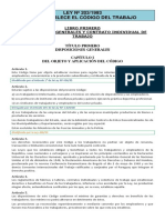 Ley Nº 203-1993 - Que Establece El Código Del Trabajo