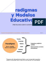 Paradigmas y Modelos Educativos: Psicologia Educacional 1