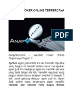 Website Poker Online Terpercaya Bagian 2