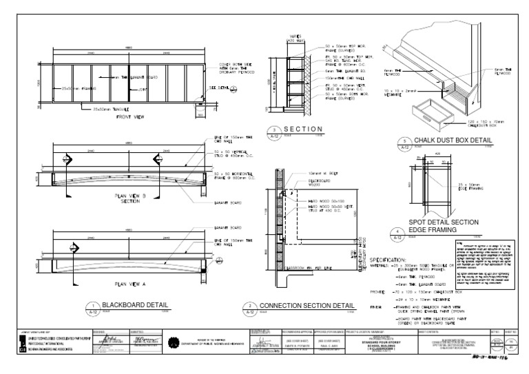 Section Chalk Dust Box Detail Scale 115 M PDF Business