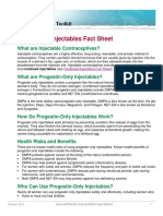 Progestin-Only Injectables Fact Sheet Final - 102510