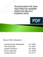 Analisa Pelanggaran Etik Dan Hukum Pada Praktek Mandiri