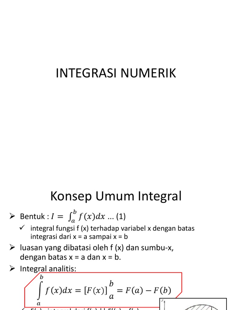 2 - Integrasi Numerik | PDF | Komputer