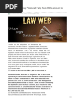 Lawweb - In-Whether Seeking Financial Help From Wife Amount To Cruelty