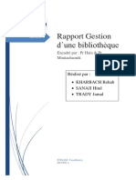 Rapport Gestion Bibliothèque