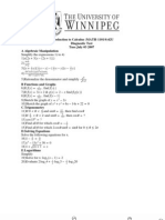 Diagnostic Test Calc08