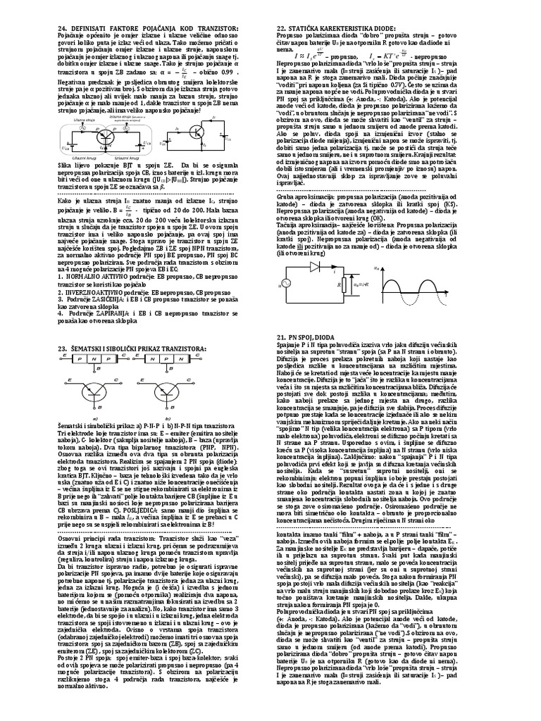 Elektrotehnika Završni | PDF