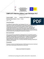 Cimplicity Machine Edition LD PLC Training 14 Sep 07
