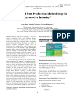 Evaluation of Part Production Methodology in Automotive Industry