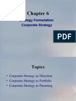 Strategy Formulation: Corporate Strategy