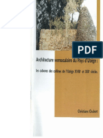 Architecture Vernaculaire Du Pays D Uzege Les Cabanes Des Collines de L Uzege XVIIIe Et XIXe Siecles Christiane Chabert PDF