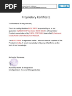Proprietary Certificate Format