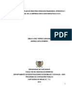 Diseño de Un Plan de Reestructuracion Financiera, Operativa y Comercial de La Empresa Discobar Aracataca s.A