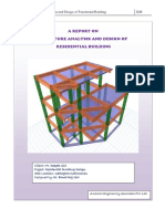 A Report On Structure Analysis and Design of Residential Building