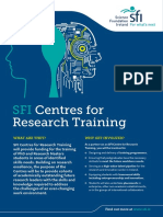 SFI Centres For Research Training 2018 Flyer