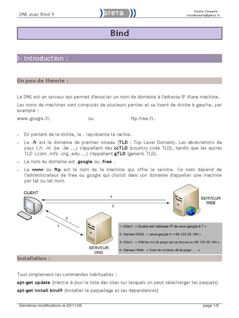Dns Sous Linux v3 PDF | PDF | Système de noms de domaines | Informatique
