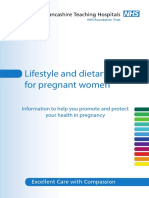 Lifestyle and Dietary Advice Pregnant Women