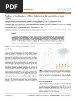 Analysis of The Fracture of Steel Reinforcing Bars Under Low Cycle Fatigue 0974 8369 1000285