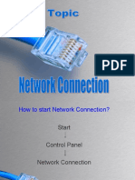 Network Connections control panel option