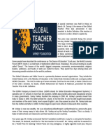 Global Teacher Prize: Wednesday/April 25 Level 4