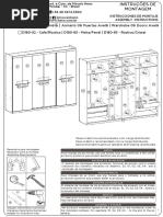 D180- Roupeiro Avelã 06 Portas