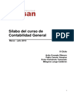 Silabo de Contabilidad General 2018 1 Esan