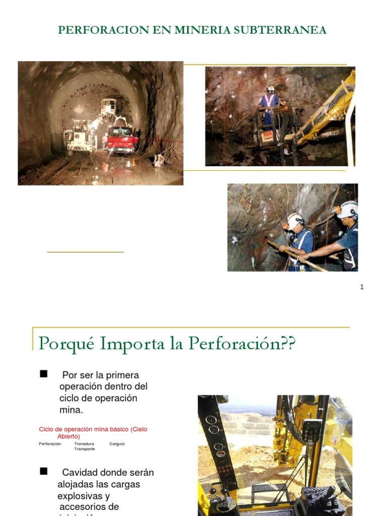 1 - Perforacion | PDF | Minería | Materiales