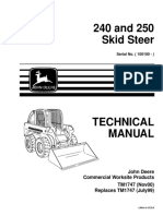  Mini Cargador John Deere 240 - Manual Tecnico