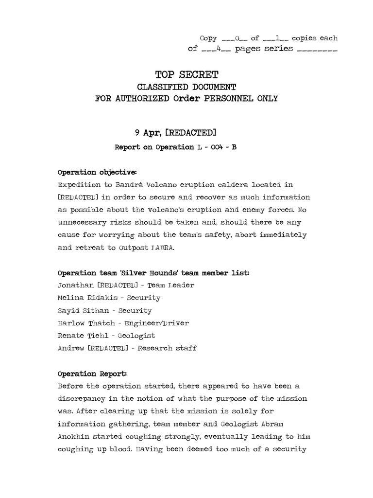 Operation L-004-B: Expedition Report | PDF | Violence