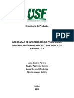 Integração de Informações No Processo de Desenvolvimento de Produto Sob A Ótica Da Industria 4.0