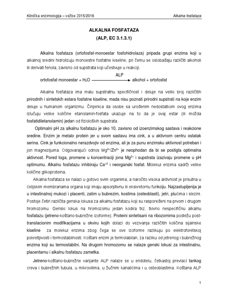 2 Alkalna Fosfataza | PDF