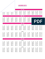 Answer Key IEO Booklet For Class VII