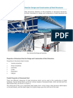 Properties of Structural Steel For Design and Construction of Steel Structures