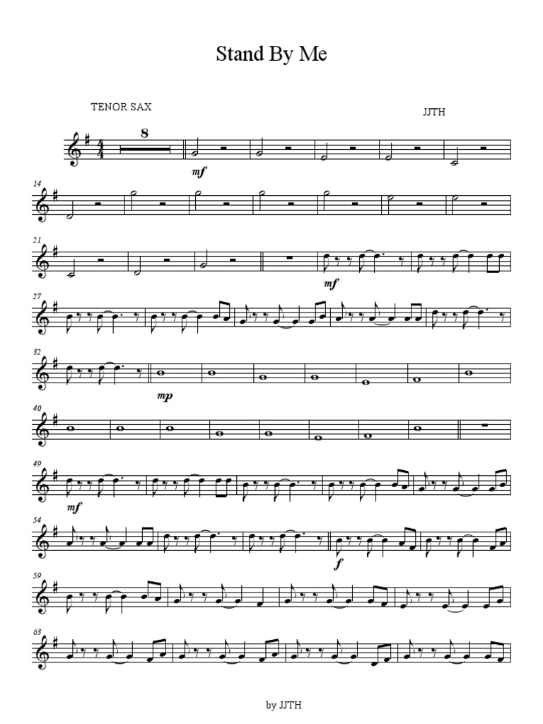 Stand by Me, Tenor Sax
