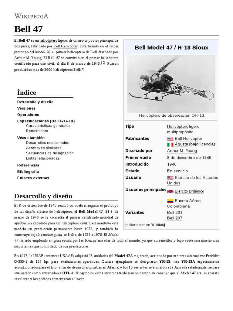 Bell 47 | PDF | Rotorcraft | Aeronave