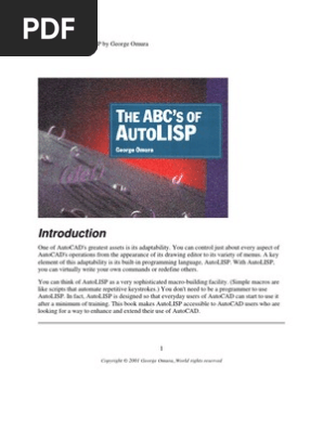 コンピュータ・IT ABC's of AutoLISP The ABC's of AutoLISP: Omura, George: 9780895886200: Amazon.com: Books