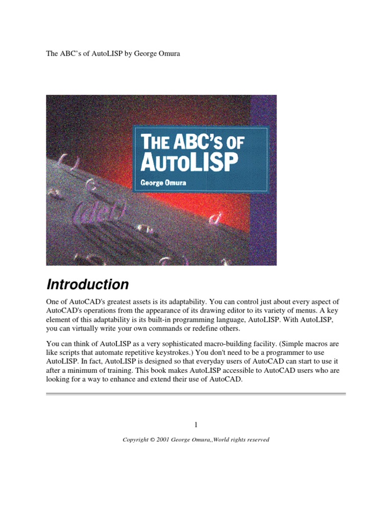 ABC's of Autolisp | PDF | Data Type | Function (Mathematics)