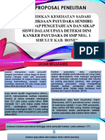 Pendidikan Kesehatan SADARI dan Deteksi Dini Kanker Payudara