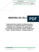 Informe de Cálculo Estrucutal y Cimentaciones.