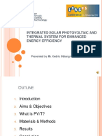 Integrated Solar Photovoltaic and Thermal System For Enhanced Energy Efficiency