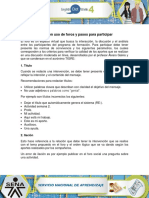 Guia Buen Uso de Foros y Pasos para Participar